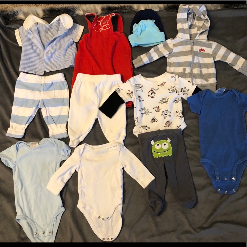 Baby boy clothes 0-3 months bundle